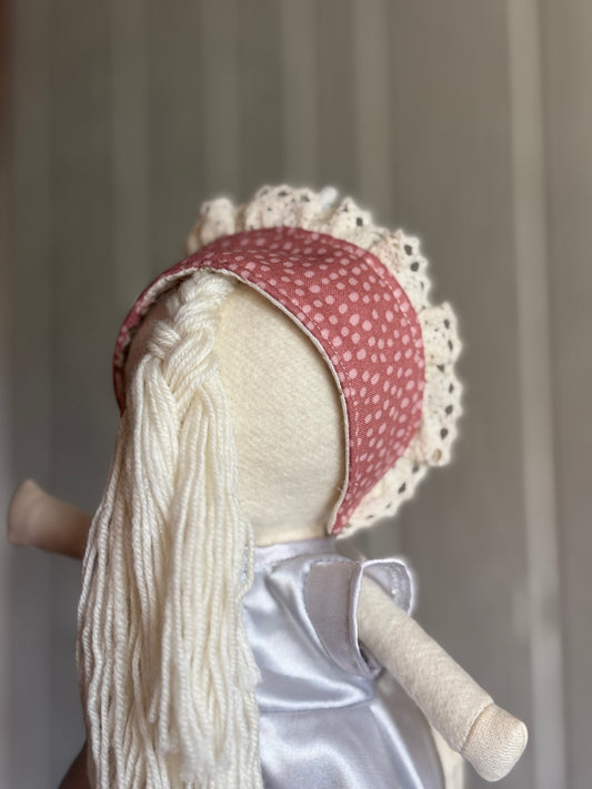 Flat Bonnet Cap - VINTAGE ROSE